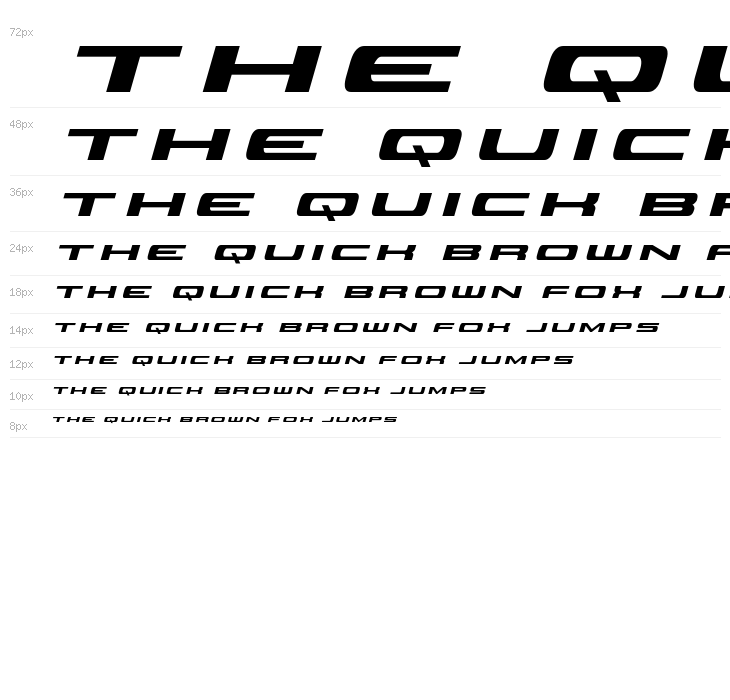 Classic Cobra Title Italic Waterfall