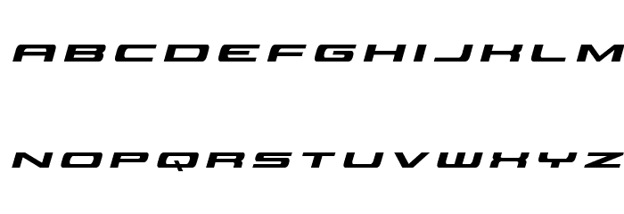 Classic Cobra Title Italic Font LOWERCASE