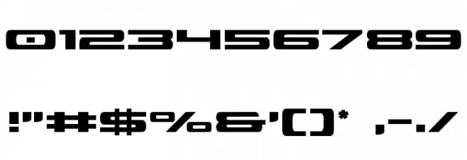 Classic Cobra Font OTHER CHARS