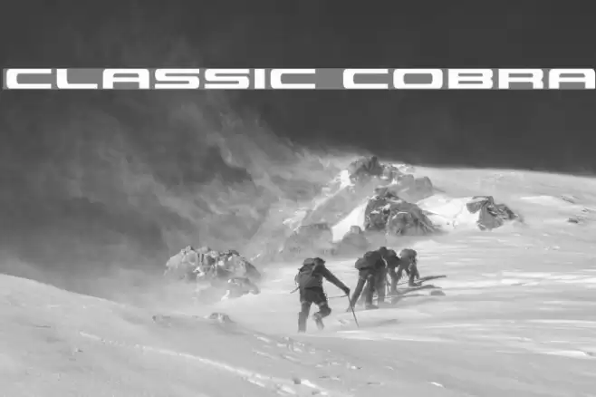 Classic Cobra Font examples