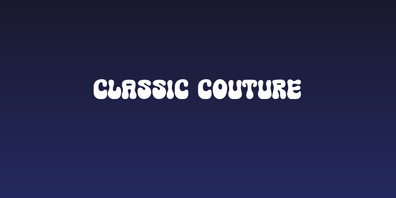 Classic Couture Social Header