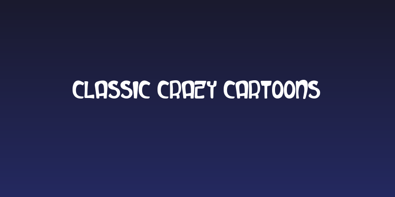 Classic Crazy Cartoons Social Header