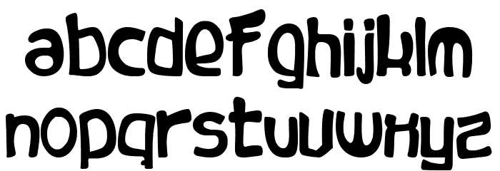Classic Crazy Cartoons Font LOWERCASE