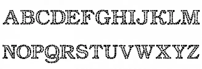 Classic Mosaic Font Litere mari