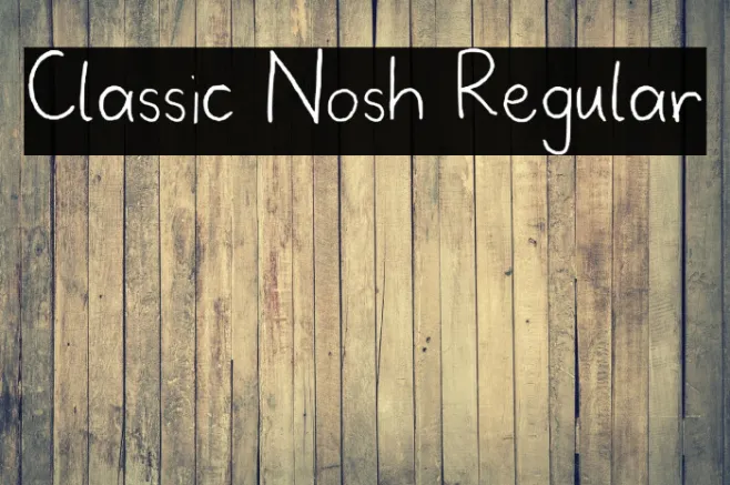 Classic Nosh Regular Example 3