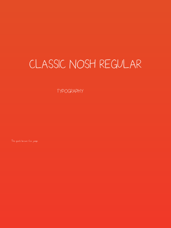 Classic Nosh Regular Poster