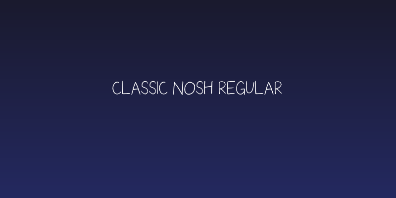 Classic Nosh Regular Social Header
