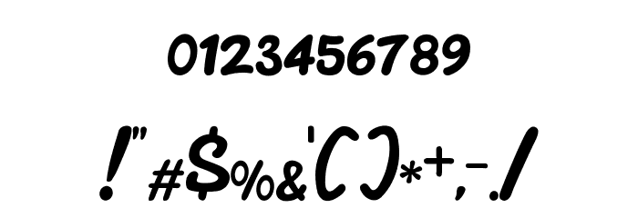 Classic Raw Font OTHER CHARS