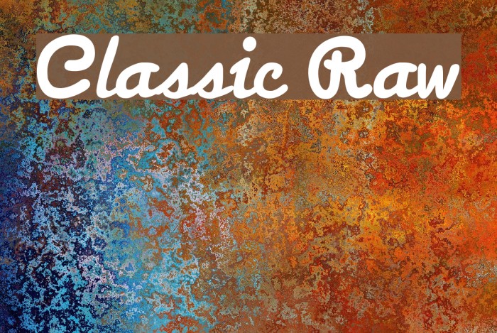Classic Raw Font examples