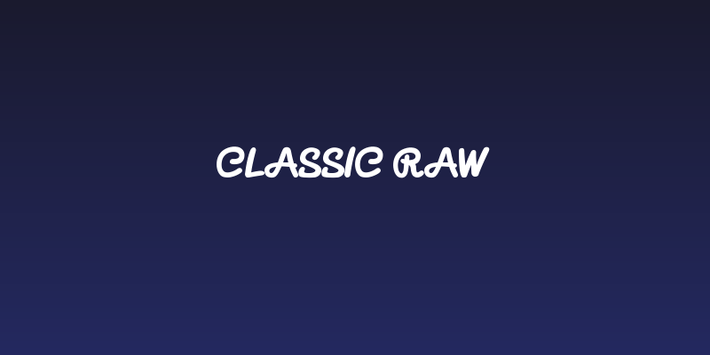 Classic Raw Social Header