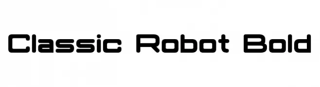 Classic Robot Bold  les polices de caractères gratuit tlcharger