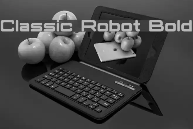 Classic Robot Bold Font examples