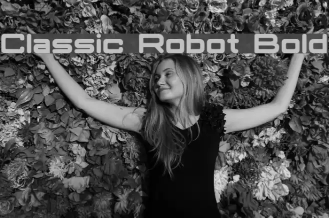 Classic Robot Bold Font examples
