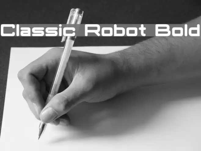 Classic Robot Bold Font examples
