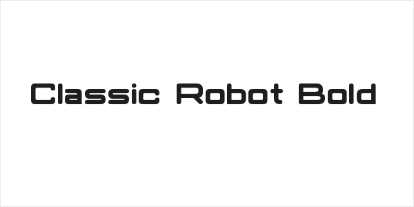 Classic Robot Bold Logo