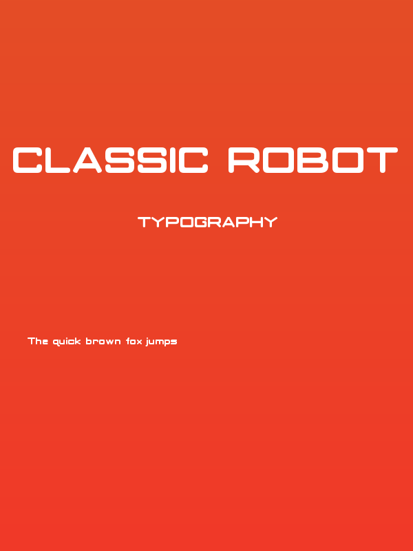 Classic Robot Bold Poster