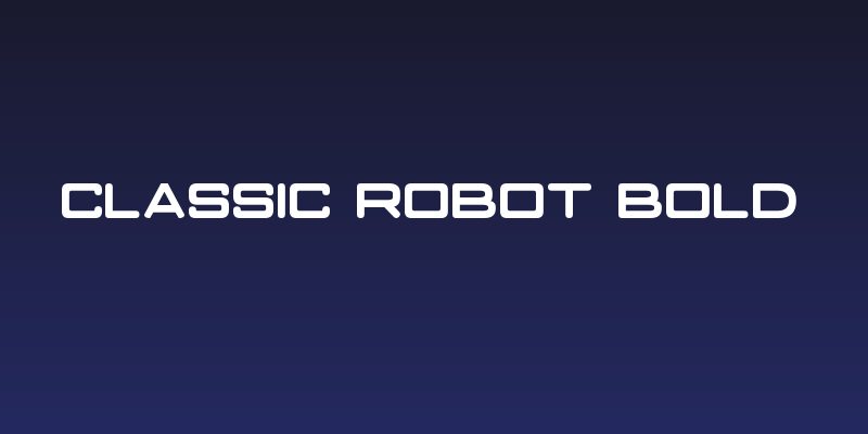 Classic Robot Bold Social Header