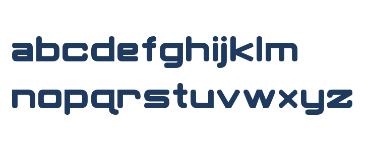 Classic Robot Bold Lowercase