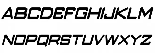 Classic Robot Condensed Bold Italic Fuentes MAYÚSCULAS