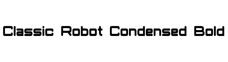 Classic Robot Condensed Bold  font caratteri gratis