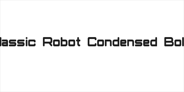 Classic Robot Condensed Bold Logo