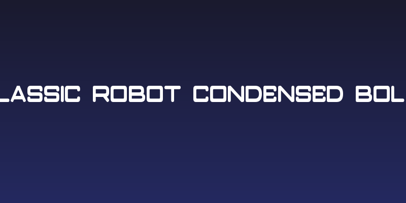 Classic Robot Condensed Bold Social Header