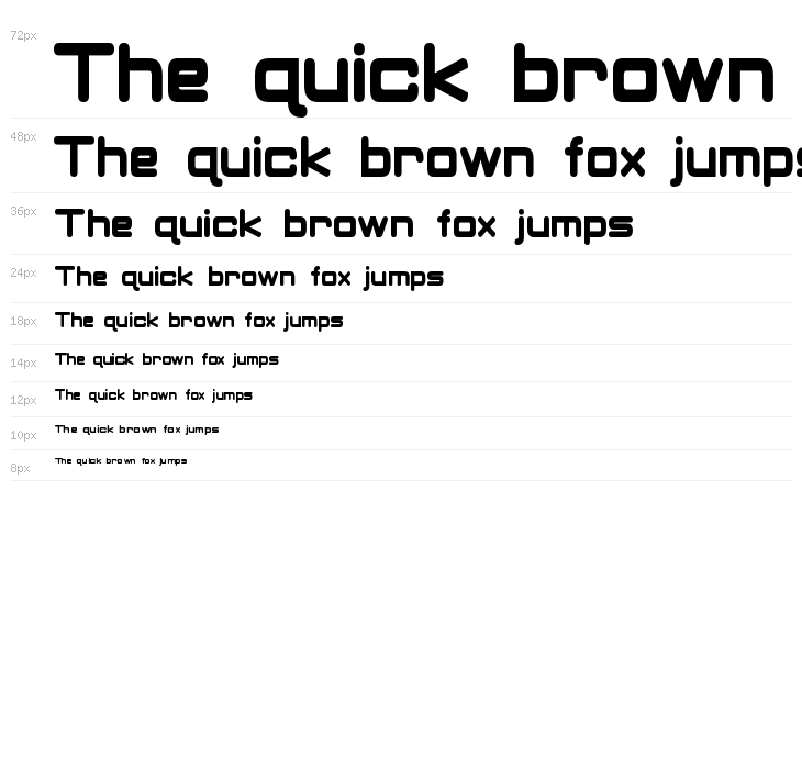 Classic Robot Condensed Bold Waterfall