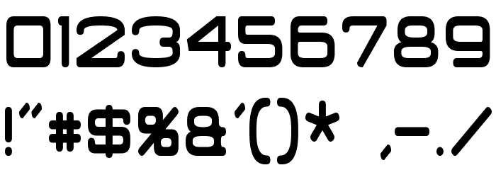 Classic Robot Condensed Font OTHER CHARS