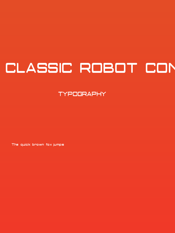 Classic Robot Condensed Poster