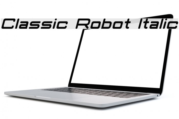 Classic Robot Italic Font examples