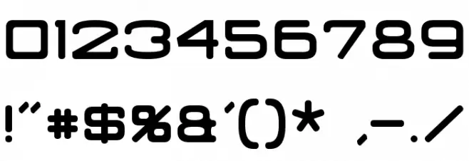 Classic Robot Font OTHER CHARS