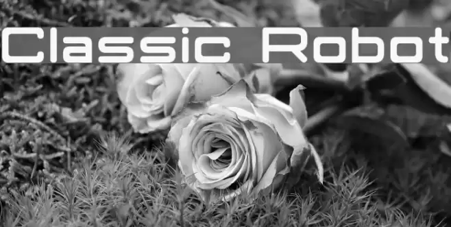 Classic Robot Font examples