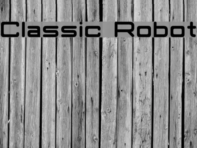 Classic Robot Font examples
