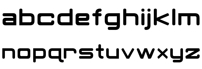 Classic Robot Font LOWERCASE