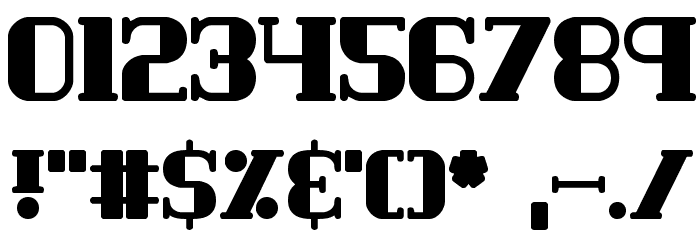 Classic Trash 1 BRK Font OTHER CHARS