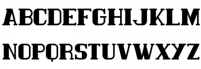 Classic Trash 1 BRK Font UPPERCASE