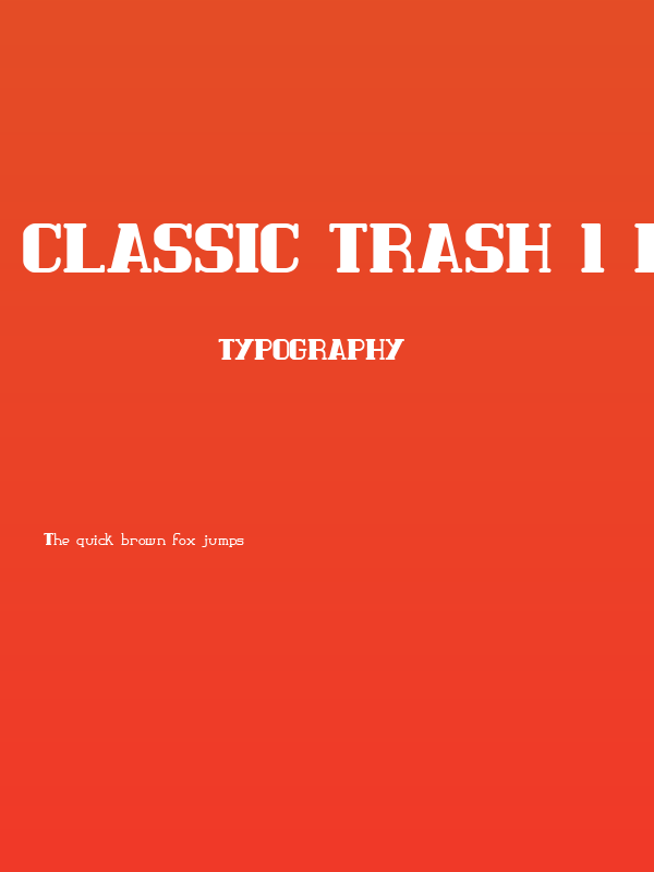Classic Trash 1 BRK Poster