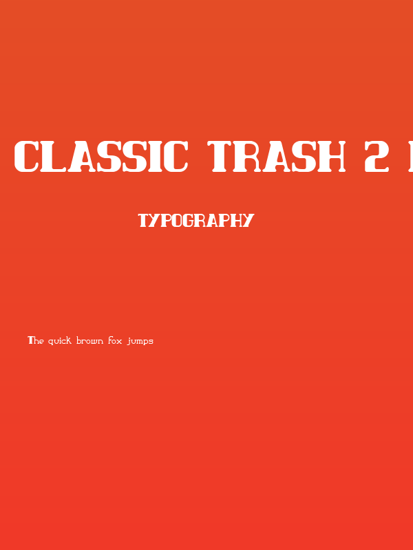 Classic Trash 2 BRK Poster