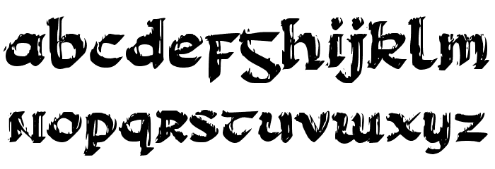 Classic Uncle Font LOWERCASE