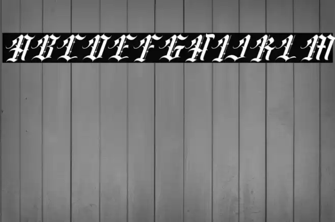 Classic rock band Italic Font examples