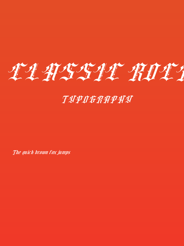 Classic rock band Italic Poster