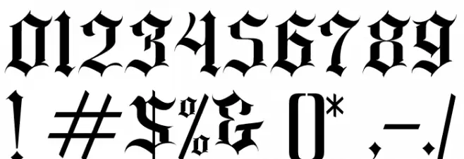 Classic rock band Font OTHER CHARS