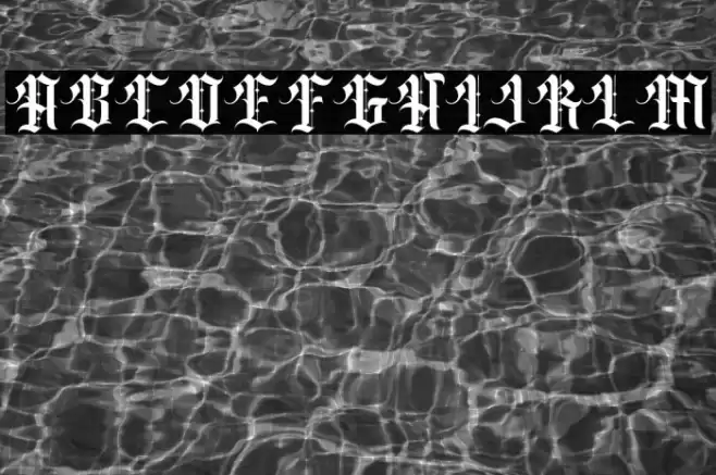 Classic rock band Font examples