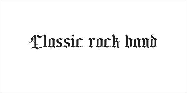 Classic rock band Logo
