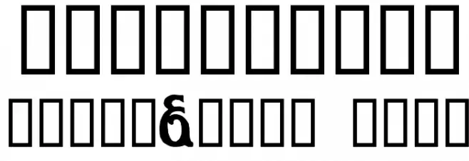 Classic Font OTHER CHARS