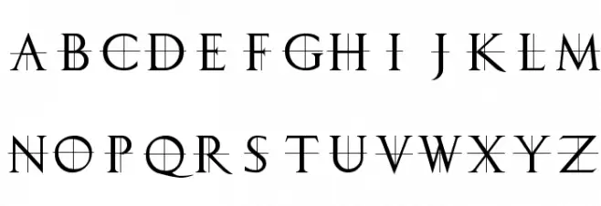 ClassicRomanCaps Schriftart Groß