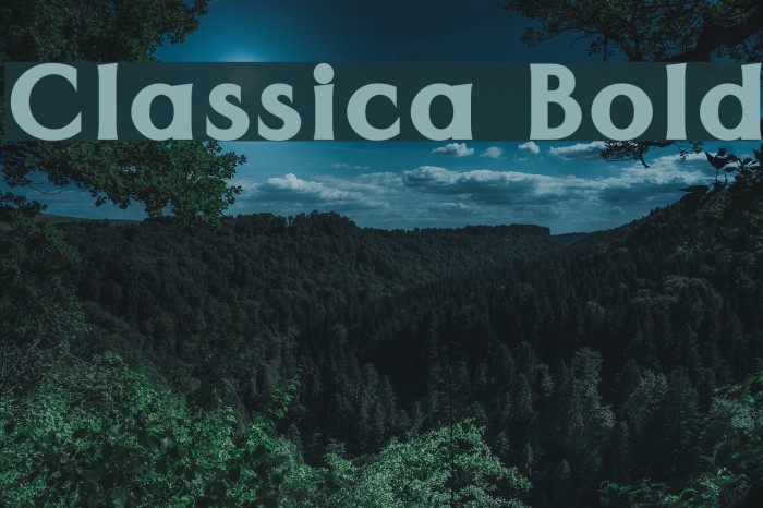 Classica Bold Font examples