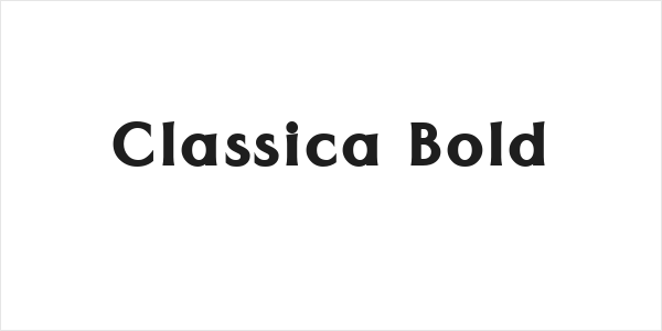 Classica Bold Logo