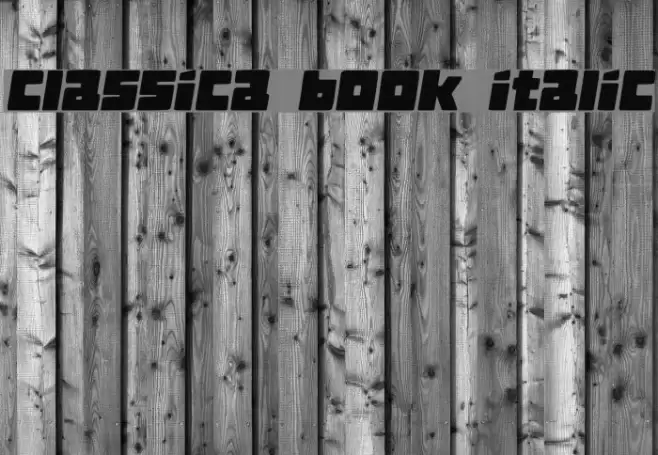 Classica Book Italic Font examples