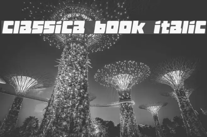 Classica Book Italic Font examples